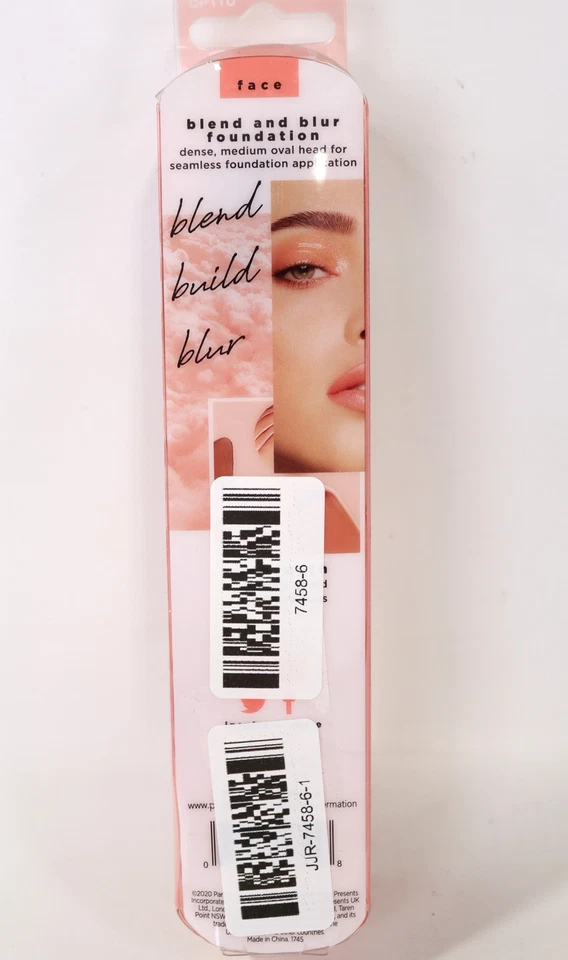 Cepillo base Real Techniques Blend & Blur, cepillo facial naranja, 1 unidad Foto 2 de 4