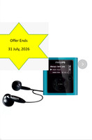 **See Description**Philips GoGear SA1916 Blue 1 GB  Digital Media Player MP3