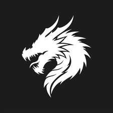 Dragon Head Vinyl Decal Laptop Sticker