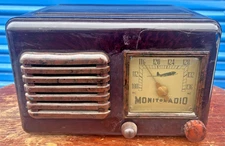 1954 MONITORADIO Plane Alarm Aviation AR-4 Police Monitor As Is