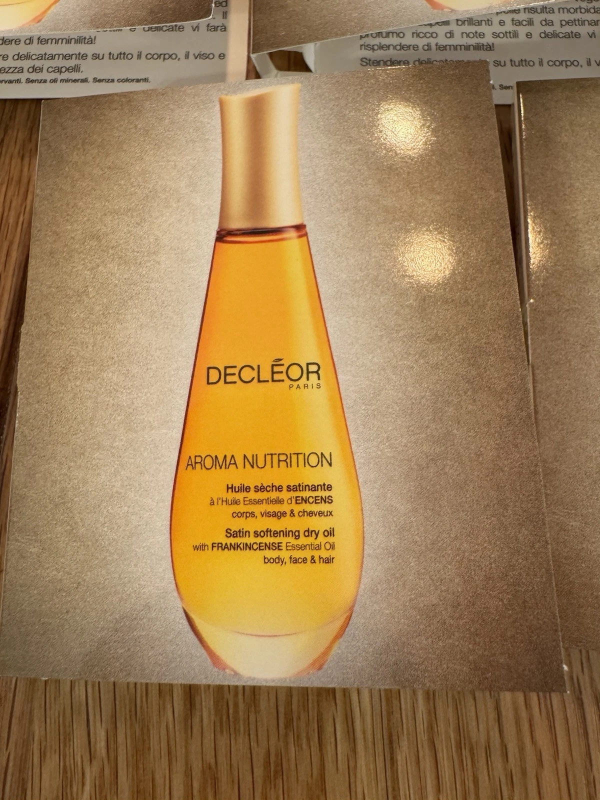 5x Decleor Aroma Nutrition Satin Softening Dry Oil 5ml Frankincense New 2