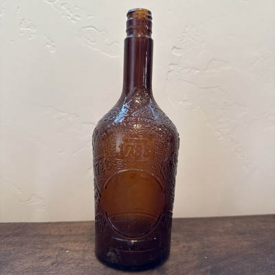Vintage Armstrong 1953 Amber One Pint 1788 Whiskey Bottle Empty Bottle Brockway