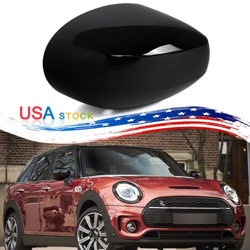 RH Rearview Mirror Cover Cap Fit MINI Cooper F54 F55 F56 F57 2020-24 Gloss Black