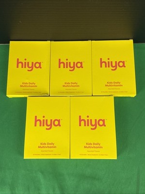 5 Pack Hiya Health Kid's Daily Multivitamin 30 Chewables Each EXP 04/26