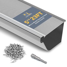 23Ft Stainless Steel Gutter Guard - Micro-Mesh Leaf Covers for 5" Gutters, 7 Pac