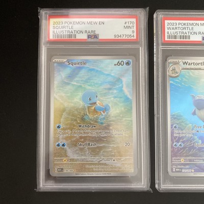 Pokémon 151 Blastoise EX 200 Squirtle 170 Wartortle 171 – Set Lastre Holfo, Evolutions - 4