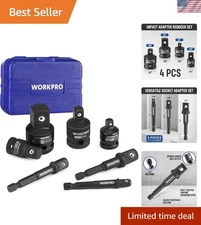 Durable Chrome Molybdenum 7-Piece Impact Adapter Set with Precision Design