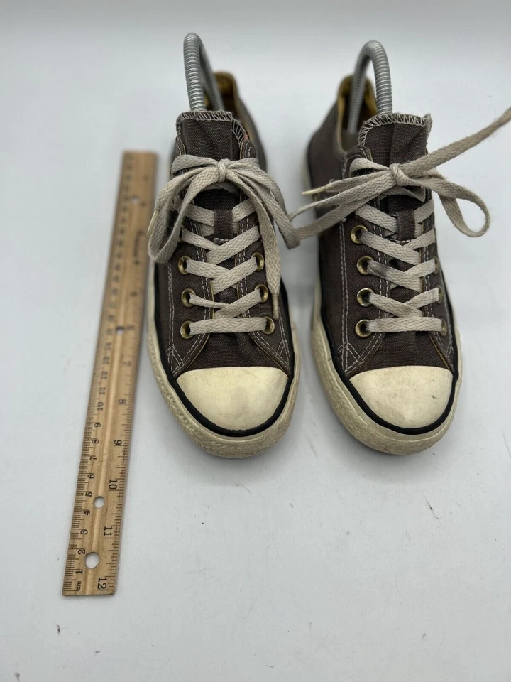 Zapatos deportivos Converse Chuck Taylor doble lengua para mujer talla 7 grises con cordones Foto 2 de 4