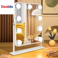Vanity Mirror with Lights,Lighted Makeup Mirror with 9 LED Bulbs, Light up Makeu
