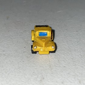 Micro Machines Insiders 1989 Ultra Small Mini Yellow Willys Truck