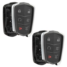 2 Key Fob Remote Shell Case Replacement for Cadillac Escalade HYQ2AB HYQ2EB