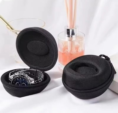 Uhrenetui Hardcase Reise Schutzbox Uhr Tasche EVA wasserdicht stoßfest Schwarz 