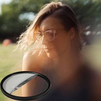 Split Diopter Prism Camera Foreground Magnifying Blur Filter 49 52 58 67 77 82mm