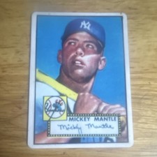 Topps 1952 Mickey Mantle Yankees Limited Edition Baseball Card porcelain - #5671
