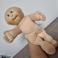 Vtg Cabbage Patch Kids Brown Eyes Dimples Pacifier Mouth Baby Doll 1978-1982
