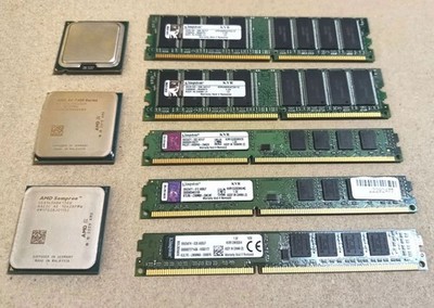 AMD / INTEL PROCESSORS + KINGSTON RAM LOT - ''WORKING/TESTED'' (see notes)