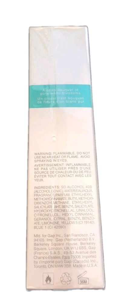 Heaven by Gap 3,4 fl oz eau de toilette spray sellado  Foto 2 de 3