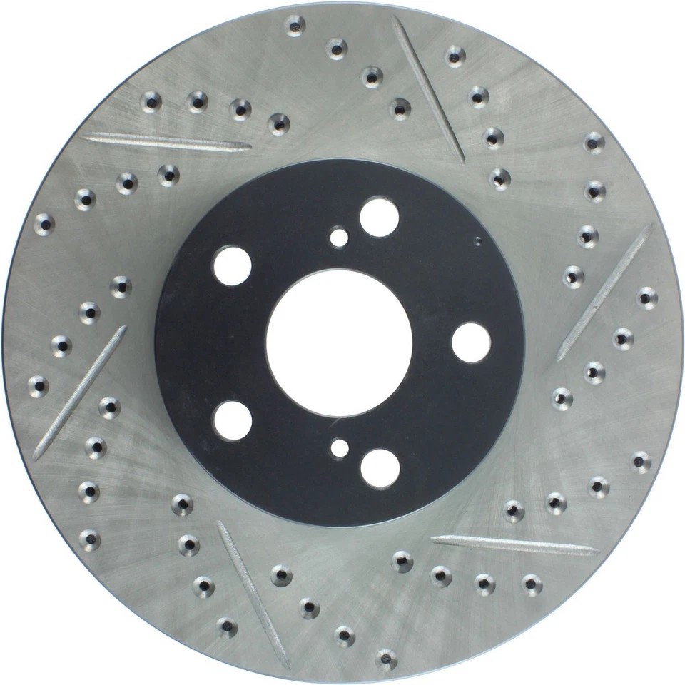 StopTech 127.44114L Sport Cross-Drilled And Slotted Disc Brake Rotor - Imagem 3 de 4