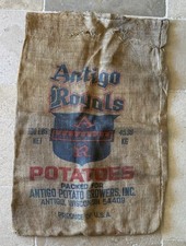 Vintage Antigo Royals Potatoes Extra Large Burlap Sack