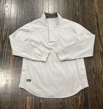 BYLT Fairway Pullover Men  s Large Silver Gray Nylon Rayon