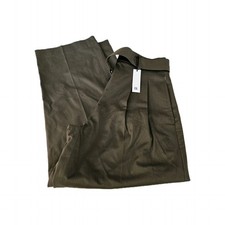 Banana Republic Refined Utility Pant Green Womens 0 High Rise Belted New Tag