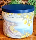 2026??SPRING~??FRESH LEMON AMALFI~3 WICK CANDLE~Bath Body Work~SHIP FREE!