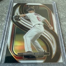 2025 Panini Select Boston Red Sox Bronson Arroyo White Prizm Premier card /99