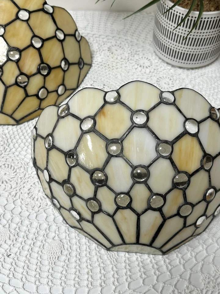 Pair Of Tiffany Style Wall Scones - Image 2 of 4