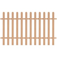 WPC Picket Fence Outdoor Fence Panel Lawn Barrier Garden Border Edge vidaXL