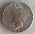 Peace Silver Dollar Coin 1925 Mintmark: S