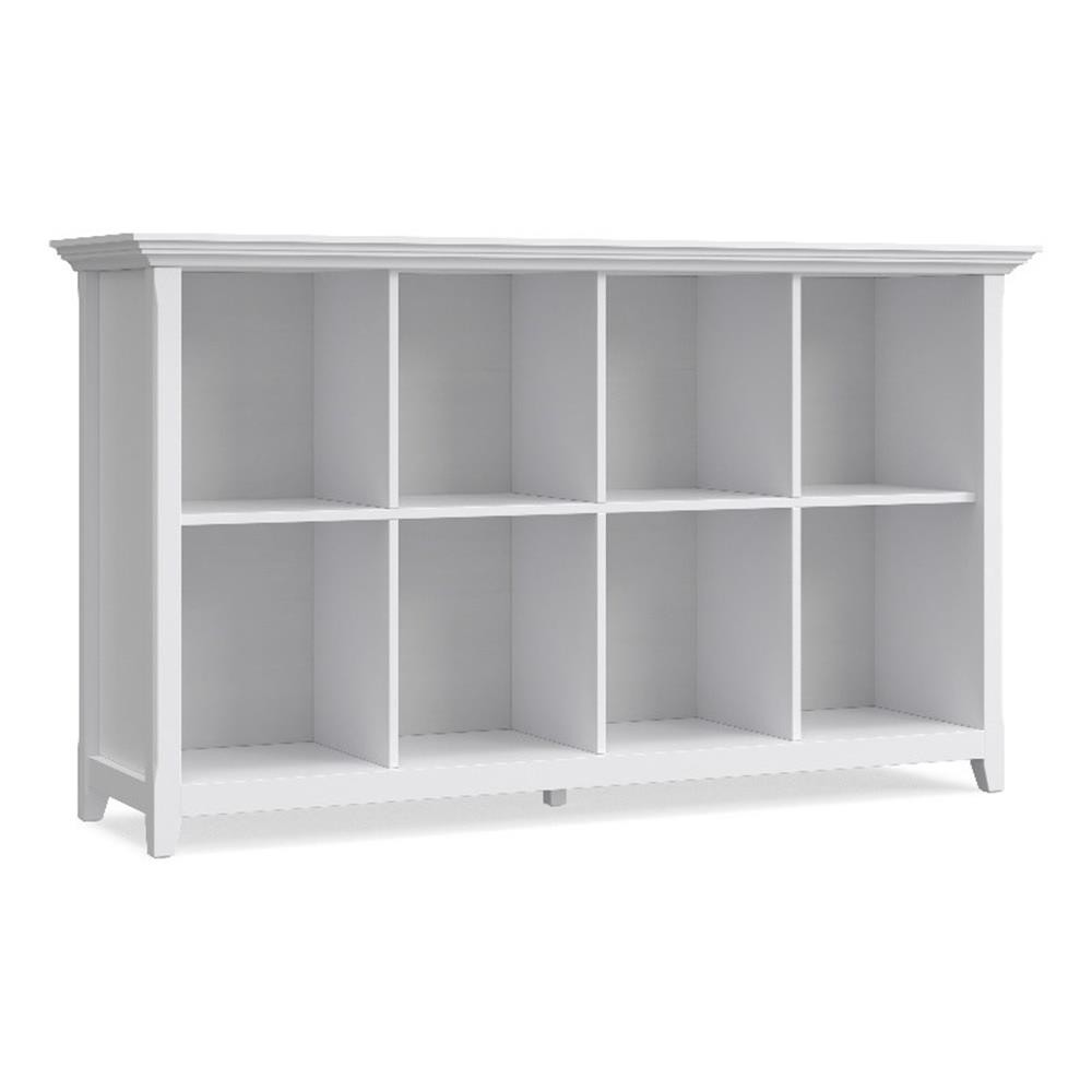 Amherst 57 inch Wide Solid Wood Transitional 8 Cube Storage 