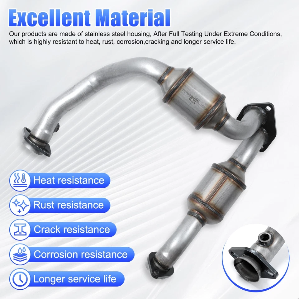 For 1998 1999 2000 Ford Ranger XL XLT 2.5L 3.0L 4.0L Front Catalytic Converter - Imagem 3 de 4