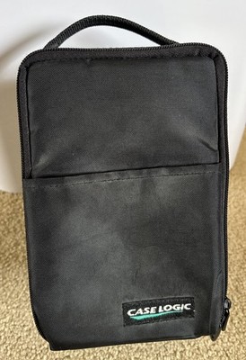 VTG Case Logic 15 CD Storage Travel Nylon Carrying Case Black w/Handle + Pocket