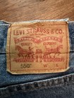Levi's 550 Men's Relaxed Fit Jeans - Stonewash Blue No Rips/holes  Size 44X30 — photo 7