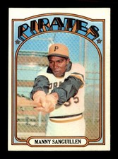 1972 Topps #60 Manny Sanguillen   NM/NM+ X3701082