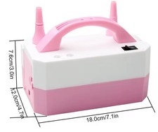 Portable Electric Balloon Pump   Dual-Nozzle Air Inflator for Party Use P5