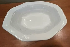 English Ironstone W Adam’s & Son Micratex Ceramic Octagon Serving Dish 9.5”x7”