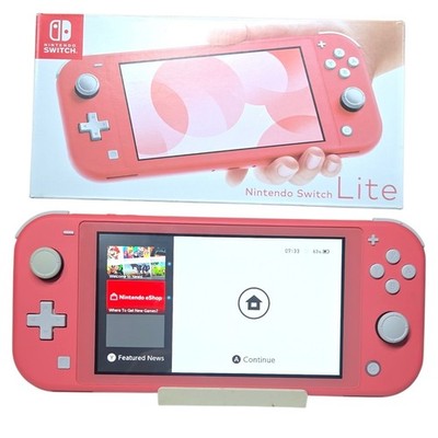Nintendo Switch Lite - korallenrosa Handheld-Spielsystem, getestet, originalverpackt