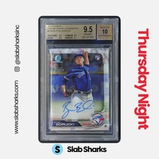 2019 BOWMAN CHROME #CRA-RB RYAN BORUCKI ROOKIE AUTO RC BGS 9.5