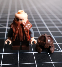 LEGO Gimli Minifigure lor013 Lord of the Rings Set 79006 Council Elrond + Axe