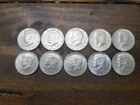 (10) 40% Silver Kennedy Half Dollars 1965-1969 $5 Face Value Constitutional -C2