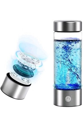 Aqua Vital Hydrogen Water Bottle Generator 14oz SPE-PEM USB-C Portable, NIB