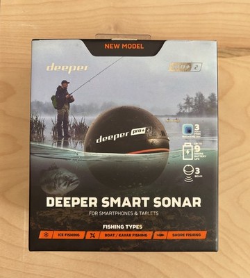 Deeper Smart Sonar Pro +2, Castable Fishing Sonar w/ Built In GPS, NEW & SEALED!
