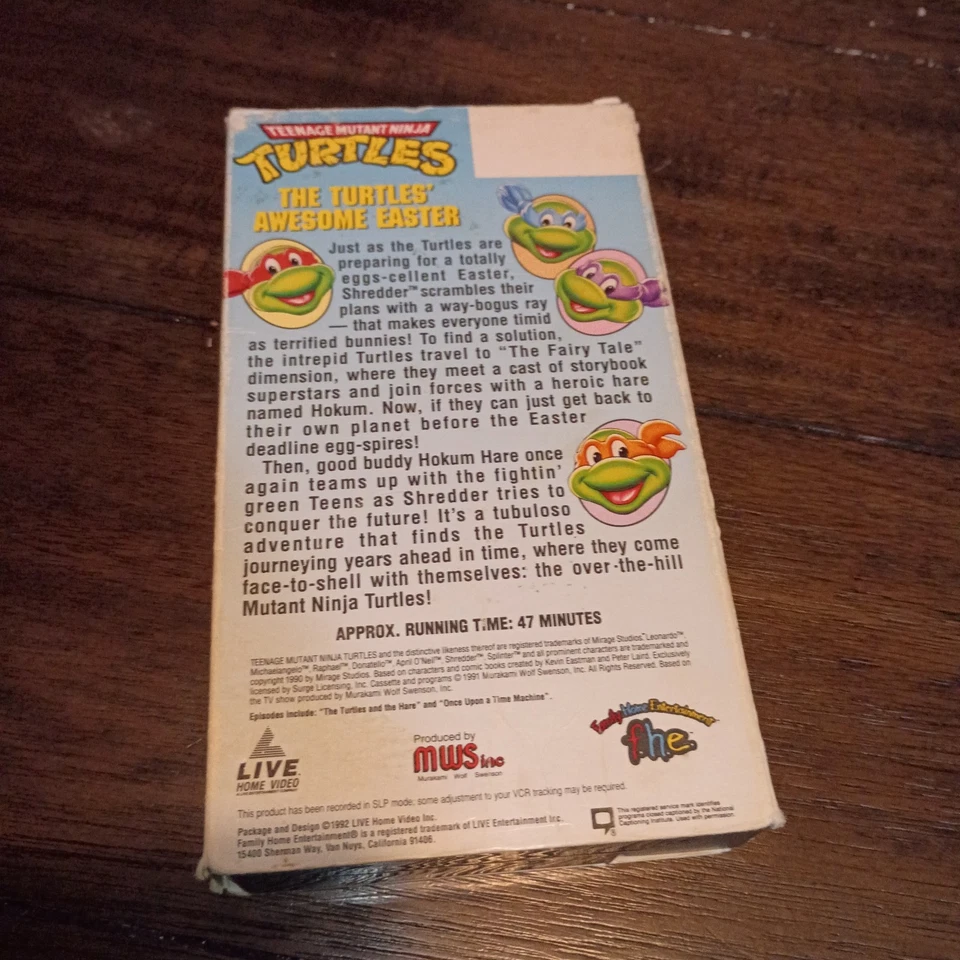 Teenage Mutant Ninja Turtles: Awesome Easter - Classic Animated Holiday Film VHS - Image 2 of 3