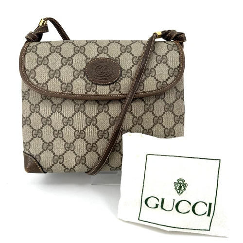 Borsa a tracolla Gucci GG PVC marrone autentica dal GIAPPONE