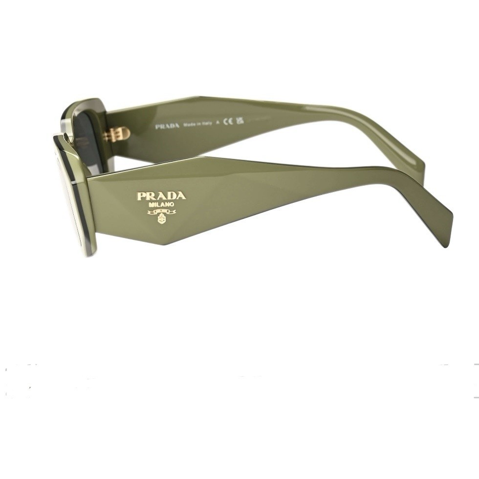 PRADA Milano Olive Rectangular Sunglasses Made in… - image 6