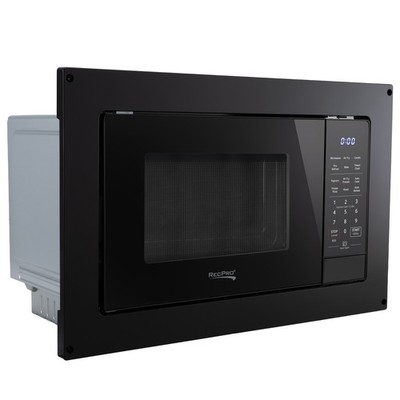 RecPro RV Air Fry Microwave Oven 1.0 Cu Ft | Black or Stainless Steel Options