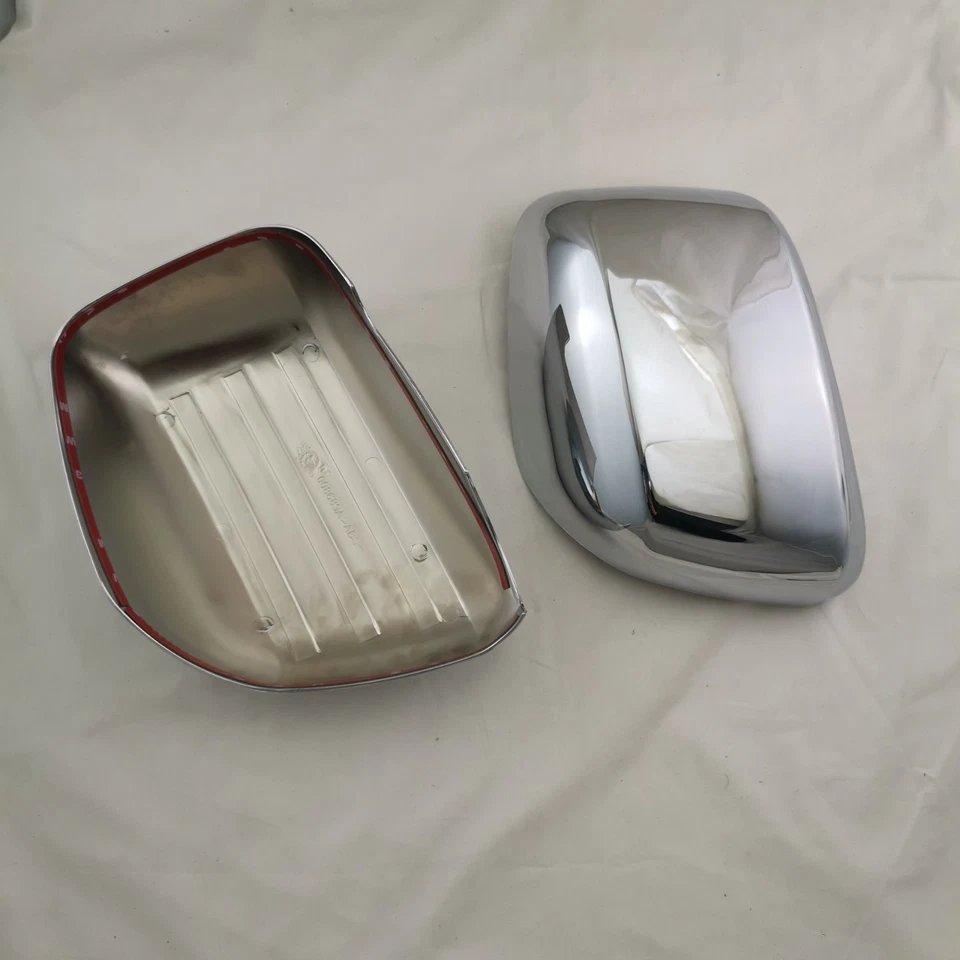 Cubierta de tapa lateral del espejo retrovisor cromada para 07-14 Nissan NAVARA D40 Frontier Foto 4 de 4