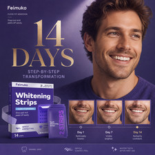 Purple Teeth Whitening Strips, Brightening and Removing Yellow Stains