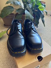 Dr. Martens 1461 Bex Squared Black Leather Square Toe Oxford UK 11 EU 46